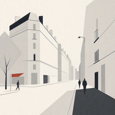 Minimalist Abstract Art Style Style Transfer Example