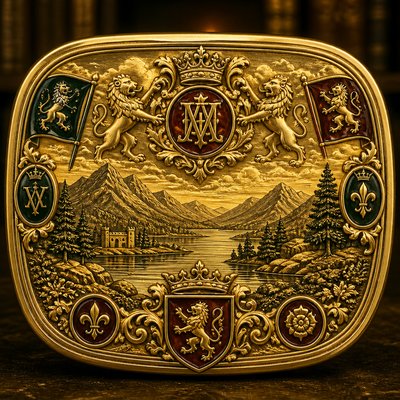 wide landscape with natural scenery — Signet & Heraldic Jewelry Design