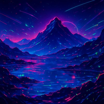 Cyberpunk Neon Anime Art Style 2