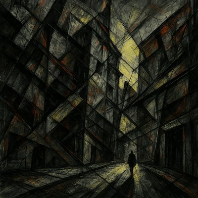 Urban Alienation Expressionism Art Style Style Transfer Example