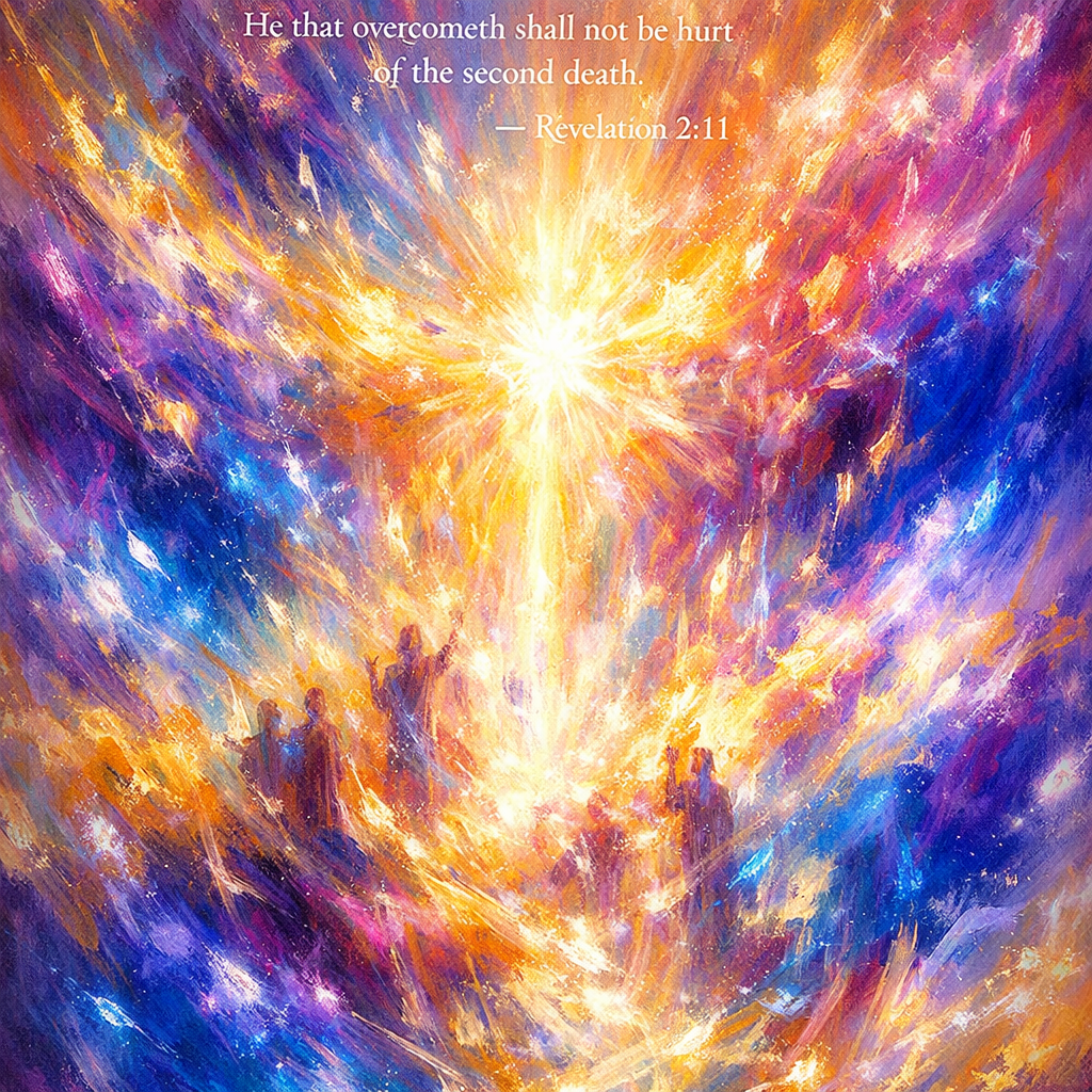 “He that hath an ear, let him hear what the Spirit saith unto the churches; He that overcometh shall not be hurt of the second death.” (Revelation 2:11, KJV)