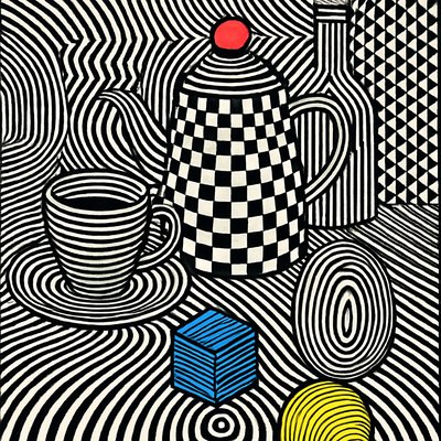 still life with everyday objects
