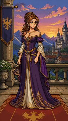 full-length portrait of an elegant figure