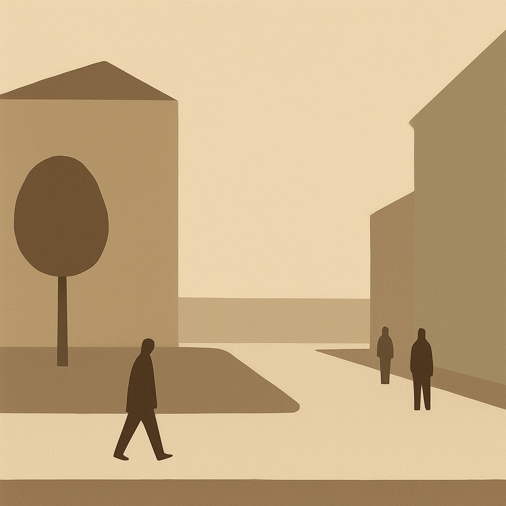 Minimalist Landscape Art Style Style Transfer Example