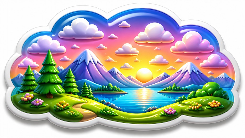 sweeping panoramic landscape with a dramatic sky