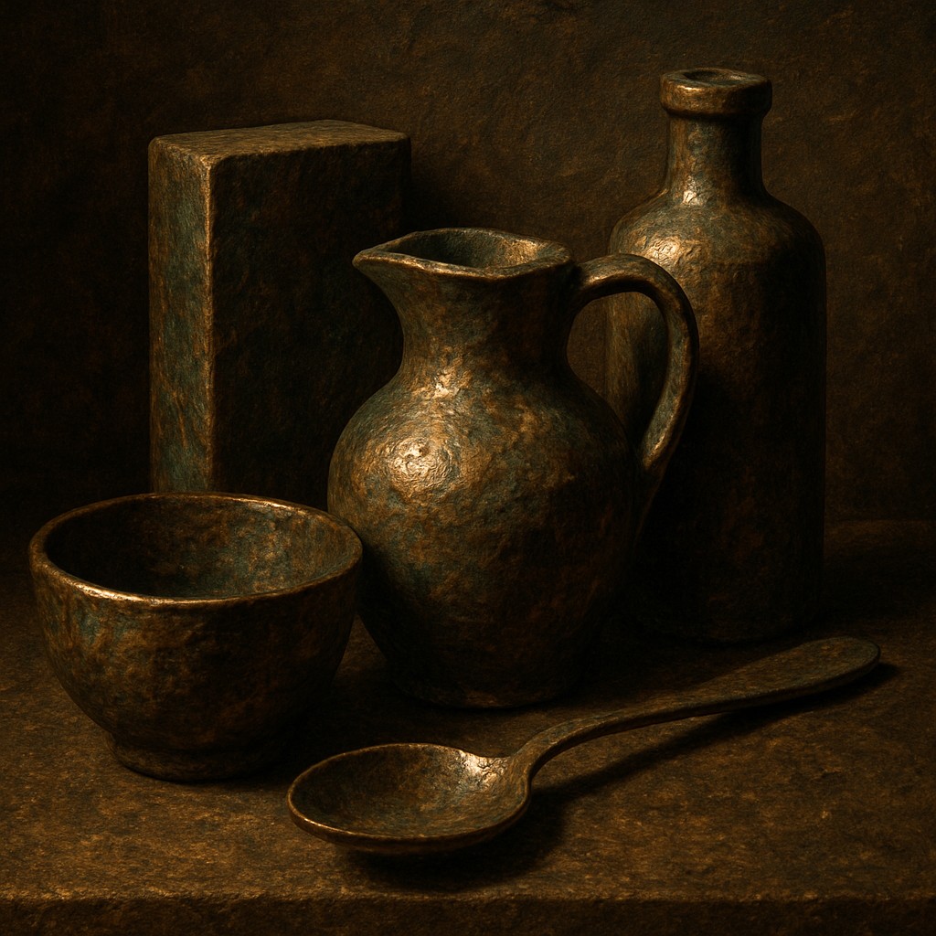 still life with everyday objects