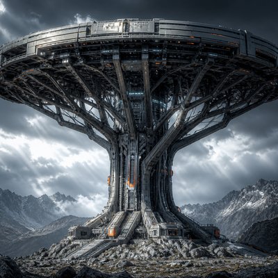 a tree in nature — Hard Sci-Fi Art