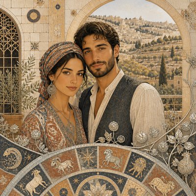 portrait of two people together