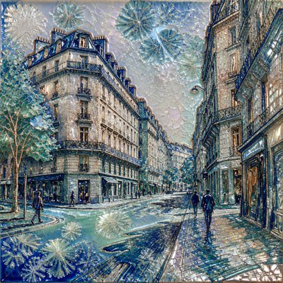 Crystalline Glaze Ceramic Art Style Style Transfer Example