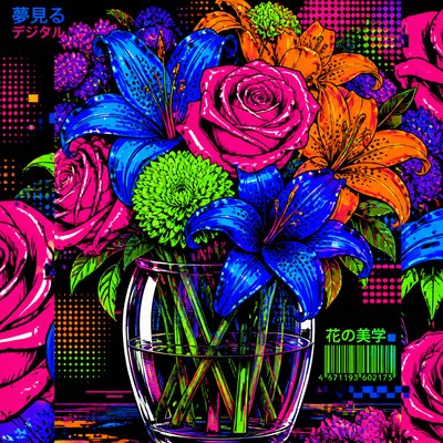 bouquet of flowers in a glass vase