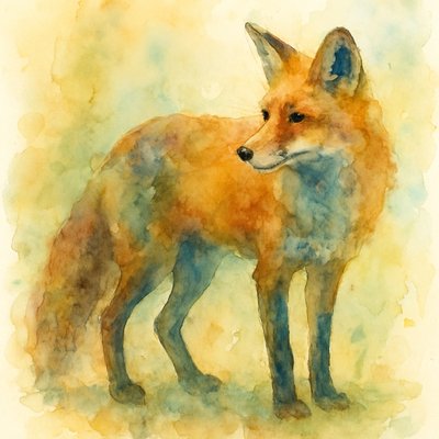 animal standing in natural pose