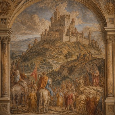 majestic castle on a hilltop