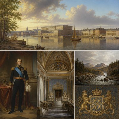 wide landscape with natural scenery — Stockholm Art Style