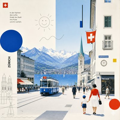 urban street with city activity