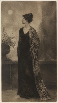 full-length portrait of an elegant figure