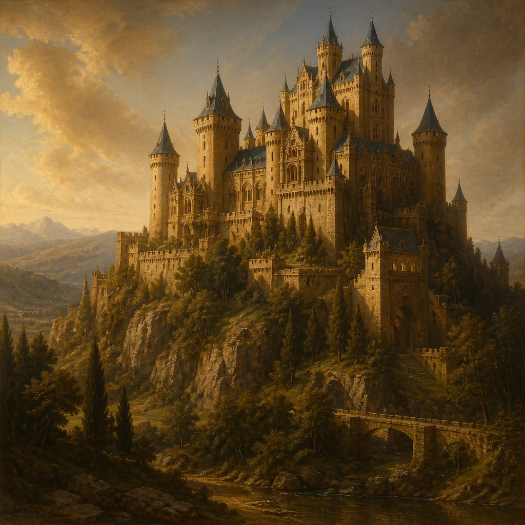 majestic castle on a hilltop
