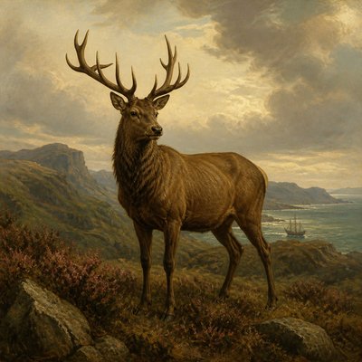 animal standing in natural pose
