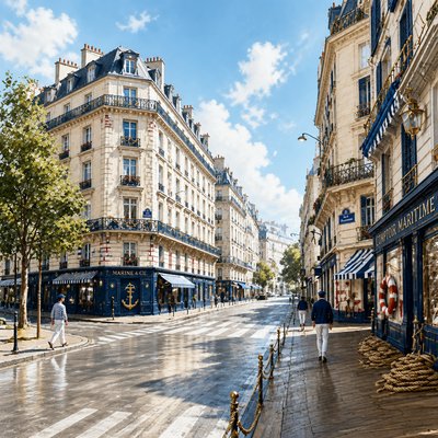 Nautical Aesthetic Style Transfer Example