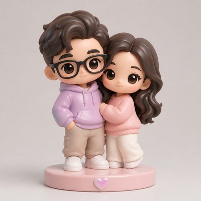 portrait of two people together