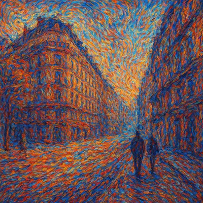 Murmuration Particle Painting Style Transfer Example