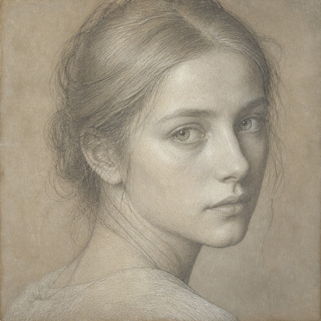 Silverpoint Drawing Style example artwork 1