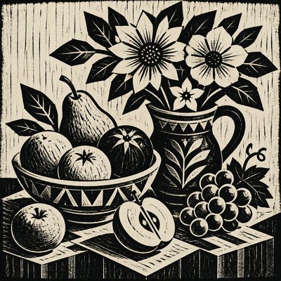 Woodcut Print Style 3