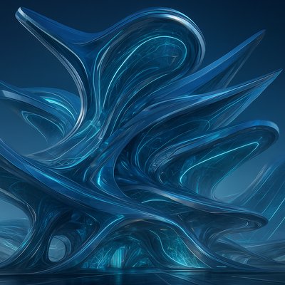 Futuristic Architecture Art Style Transfer Example