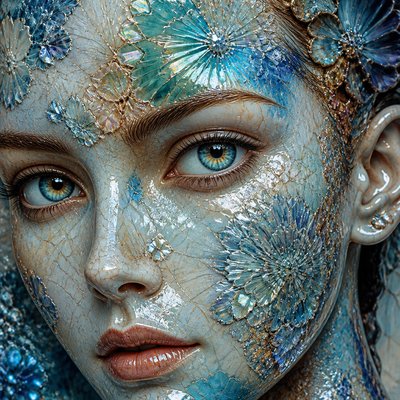 Crystalline Glaze Ceramic Art Style example