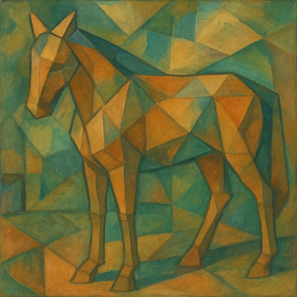 animal standing in natural pose