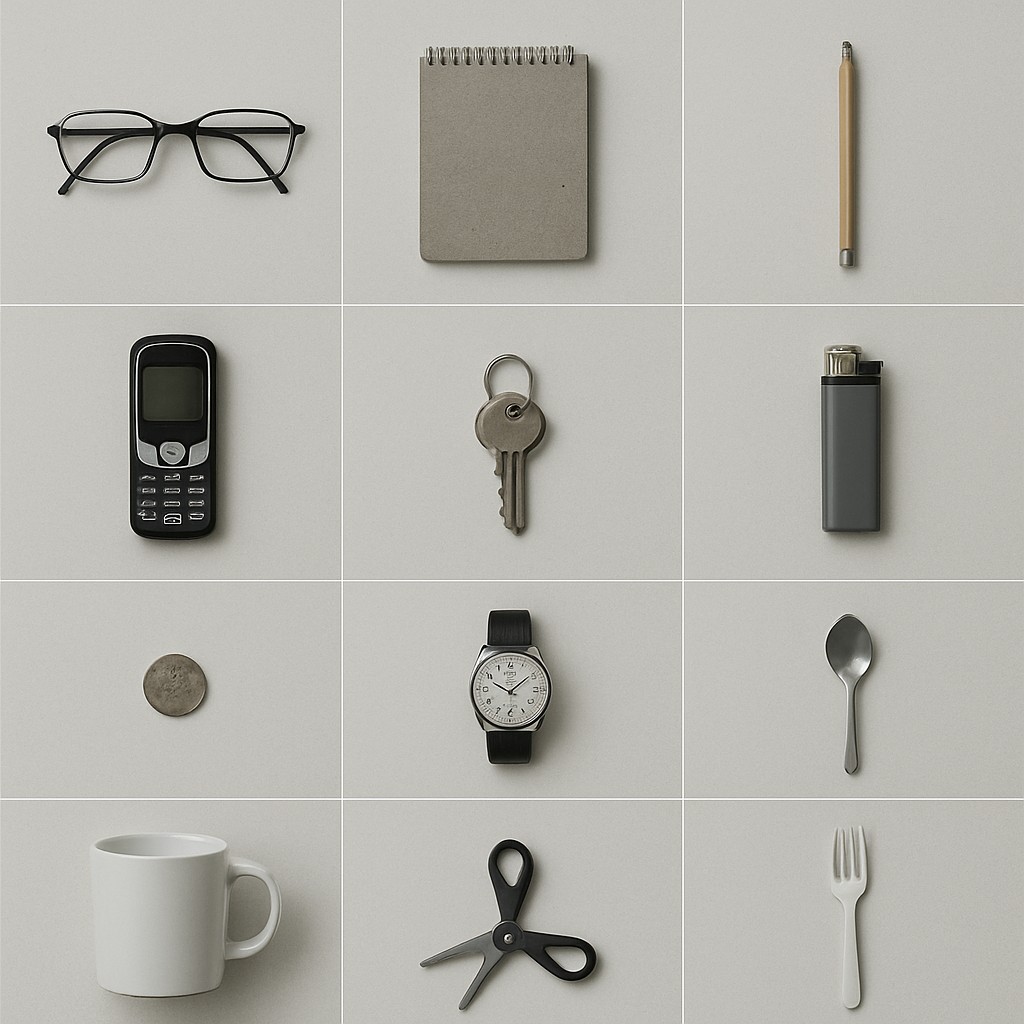 still life with everyday objects