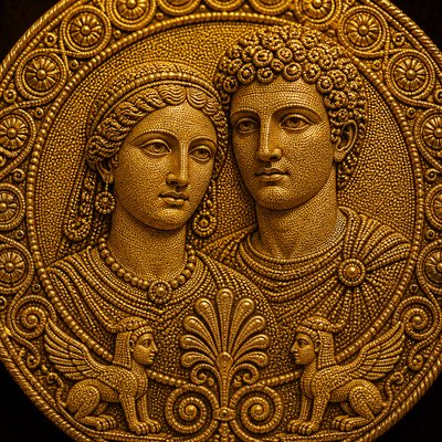 portrait of two people together
