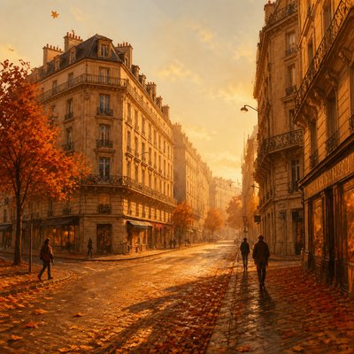 Autumncore Aesthetic Style Transfer Example
