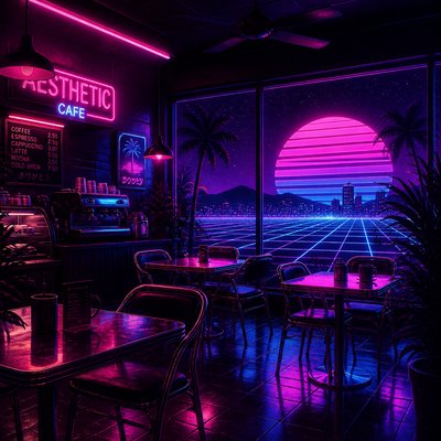 cozy cafe interior with warm lighting