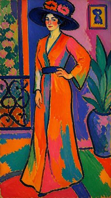 full-length portrait of an elegant figure