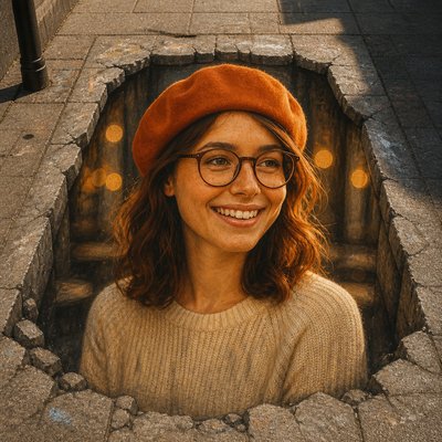 3D Illusion Street Art Style Style Transfer Example