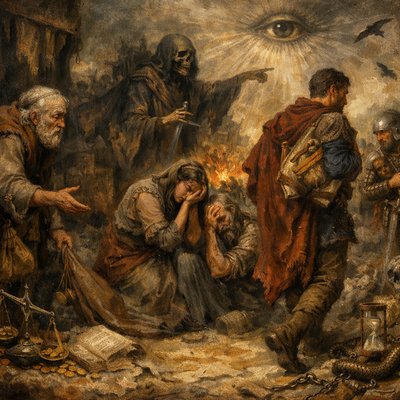 “For the seller shall not return to that which is sold, although they were yet alive: for the vision is touching the whole multitude thereof, which shall not return; neither shall any strengthen himself in the iniquity of his life.” (Ezekiel 7:13, KJV)
