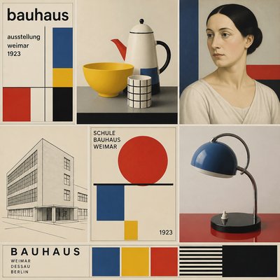 still life with everyday objects — Weimar Art Style