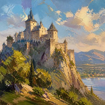 majestic castle on a hilltop
