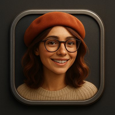 Skeuomorphic Icon Design Style Transfer Example