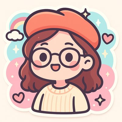 Kawaii Sticker Design Style Transfer Example