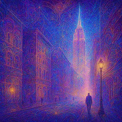 Visionary Art Style Style Transfer Example