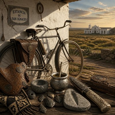 bicyle resting against a wall