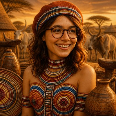 South Sudanese Art Style Style Transfer Example