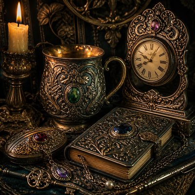 still life with everyday objects