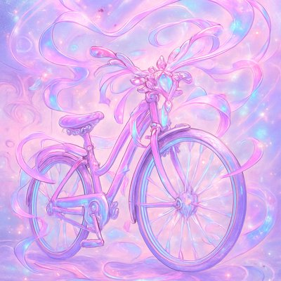 bicyle resting against a wall