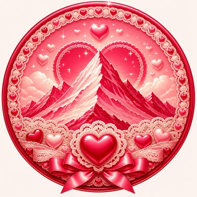 an emblem of a mountain peak inside a circle, simple bold shapes on a plain background, no text or lettering