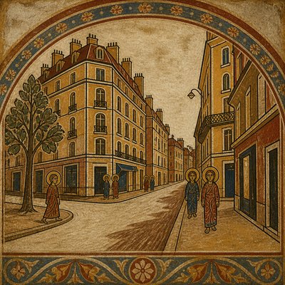 Romanesque Art Style Style Transfer Example