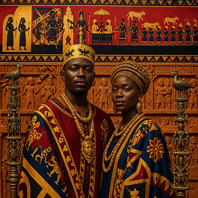 portrait of two people together