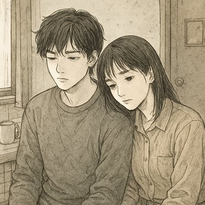 portrait of two people together