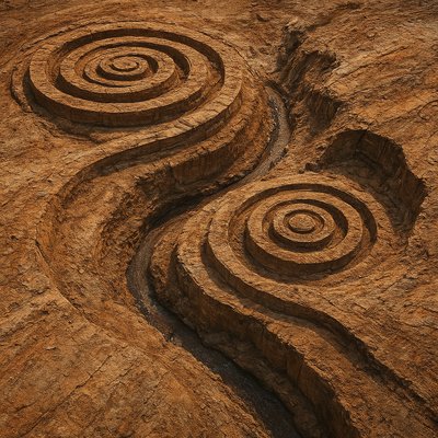 Land Art Style Style Transfer Example